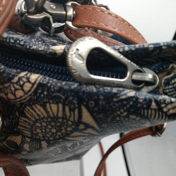 Sakroots City Satchel  Crossbody Blue/White - floral - Picture 4 of 10